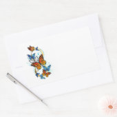 Oneindigheid van Monarch Vlinders Rechthoekige Sticker (Envelop)