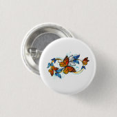 Oneindigheid van Monarch Vlinders Ronde Button 3,2 Cm (Voorkant /achterkant)