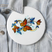 Oneindigheid van Monarch Vlinders Ronde Button 6,0 Cm (In situ)