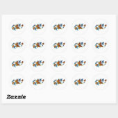 Oneindigheid van Monarch Vlinders Ronde Sticker (Vel)