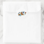Oneindigheid van Monarch Vlinders Ronde Sticker (Tas)