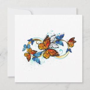 Oneindigheid van Monarch Vlinders Save The Date