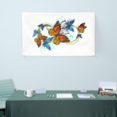 Oneindigheid van Monarch Vlinders Spandoek (Beurs)