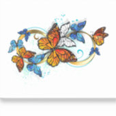 Oneindigheid van Monarch Vlinders Sticker (Voorkant)