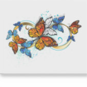 Oneindigheid van Monarch Vlinders Sticker (Voorkant)