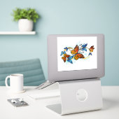 Oneindigheid van Monarch Vlinders Sticker (Laptop op bureau)