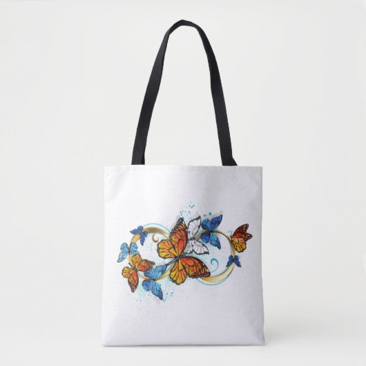 Oneindigheid van Monarch Vlinders Tote Bag (Voorkant)