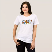 Oneindigheid van Monarch Vlinders Tri-Blend Shirt (Voorkant volledig)