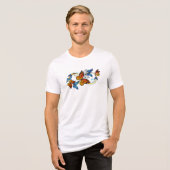 Oneindigheid van Monarch Vlinders Tri-Blend Shirt (Voorkant volledig)