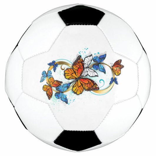 Oneindigheid van Monarch Vlinders Voetbal (Voorkant)