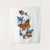 Oneindigheid van Monarch Vlinders Wandkleed (Voorkant)