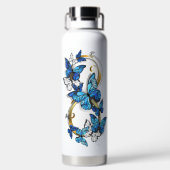 Oneindigheid van Monarch Vlinders Waterfles (Achterkant)