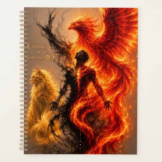 Oneindigheid van Perfectie Hemelse Feniks Planner (Voorkant)
