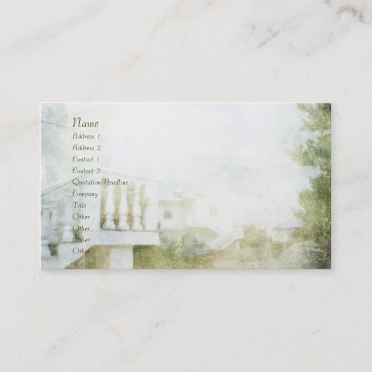 Oneindigheid Visitekaartje (Voorkant)