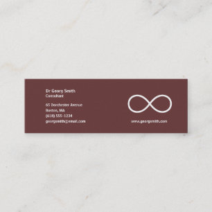 Oneindigheid - Wetenschapstisch Visitekaartje