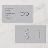 Oneindigheid - Wetenschapstisch Visitekaartje (Voorkant / Achterkant)