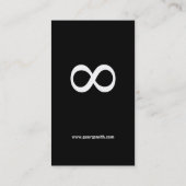 Oneindigheid - Wetenschapstisch Visitekaartje (Achterkant)