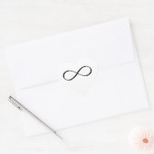 Oneindigheidssymbool Hart Sticker (Envelop)