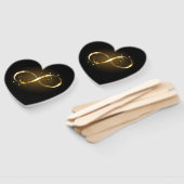 Oneindigheidssymbool in goud handwaaier (Niet-gemonteerd)