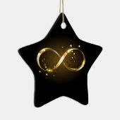 Oneindigheidssymbool in goud keramisch ornament (Rechts)