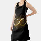 Oneindigheidssymbool in goud schort (Insitu)