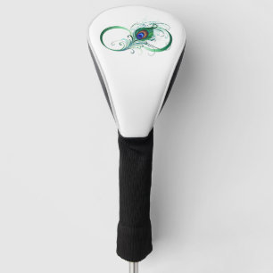 Oneindigheidssymbool met pauwenveer golfheadcover