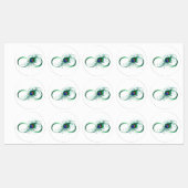 Oneindigheidssymbool met pauwenveer labels (Vel)