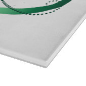 Oneindigheidssymbool met pauwenveer snijplank (Hoek)