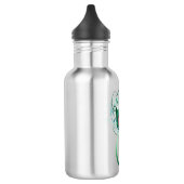 Oneindigheidssymbool met pauwenveer waterfles (Links)