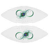 Oneindigheidssymbool met pauwveer american football (Panelen)