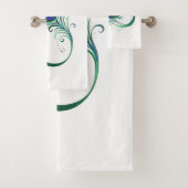 Oneindigheidssymbool met pauwveer bad handdoek (Insitu)