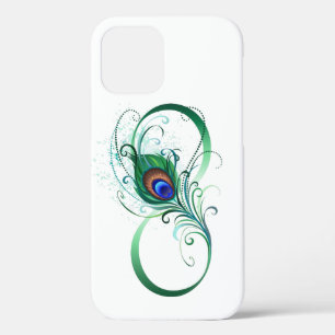 Oneindigheidssymbool met pauwveer Case-Mate iPhone case