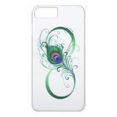Oneindigheidssymbool met pauwveer Case-Mate iPhone case (Achterkant)