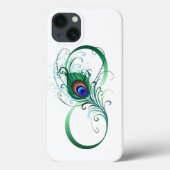 Oneindigheidssymbool met pauwveer Case-Mate iPhone case (Achterkant)