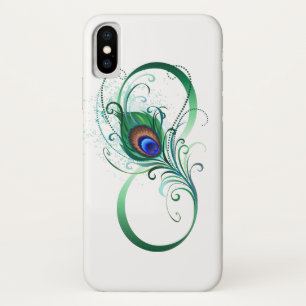 Oneindigheidssymbool met pauwveer Case-Mate iPhone case