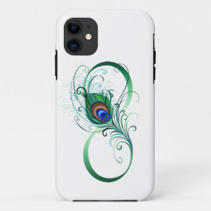 Oneindigheidssymbool met pauwveer Case-Mate iPhone case