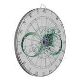 Oneindigheidssymbool met Pauwveer Dartbord (Voorkant Links)