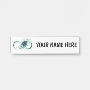 Oneindigheidssymbool met Pauwveer Deurbordje