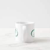 Oneindigheidssymbool met Pauwveer Espresso Kop (Achterkant)