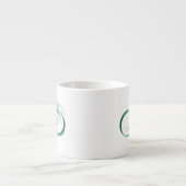 Oneindigheidssymbool met Pauwveer Espresso Kop (Voorkant)