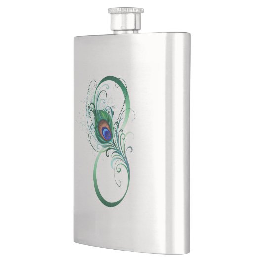 Oneindigheidssymbool met pauwveer flacon (Links)