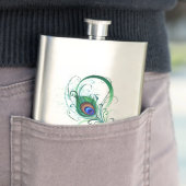 Oneindigheidssymbool met pauwveer flacon (Voorbeeld)