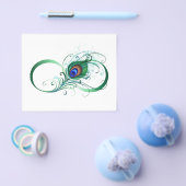 Oneindigheidssymbool met pauwveer flyer (Enkel)