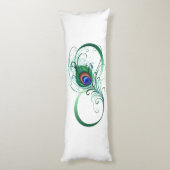 Oneindigheidssymbool met pauwveer lichaamskussen (Achterkant (Verticaal))