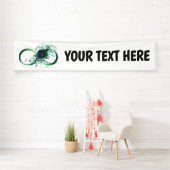 Oneindigheidssymbool met Pauwveer Spandoek (Insitu)