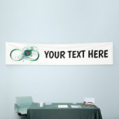 Oneindigheidssymbool met Pauwveer Spandoek (Beurs)
