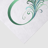 Oneindigheidssymbool met pauwveer tissuepapier (Detail)