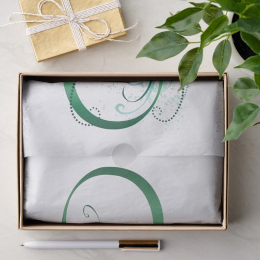 Oneindigheidssymbool met pauwveer tissuepapier (Geschenk)