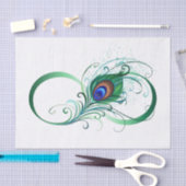 Oneindigheidssymbool met pauwveer tissuepapier (Craft)