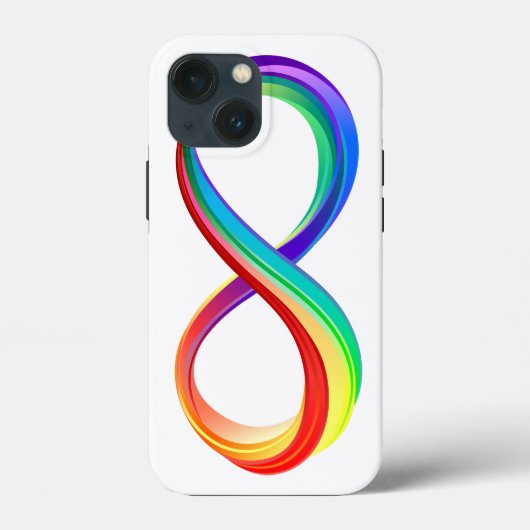 Oneindigheidssymbool met regenboog in lagen Case-Mate iPhone case (Achterkant)